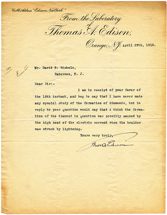 Edison letter