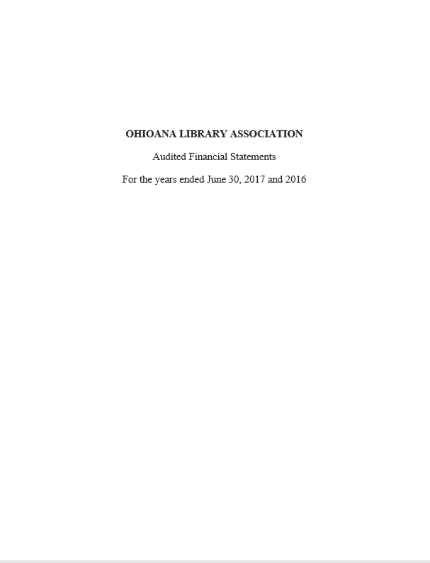 Auditor's Report