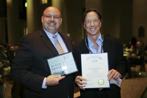 Brian Alexander receives his Ohioana Award.