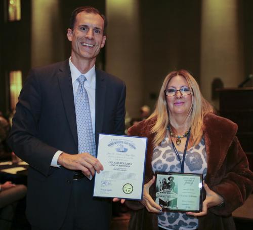 Deanne Stillman receives her Ohioana Award.