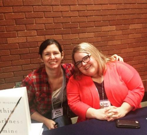 Mindy McGinnis and Kristen Lepionka at Buckeye Book Fair.
