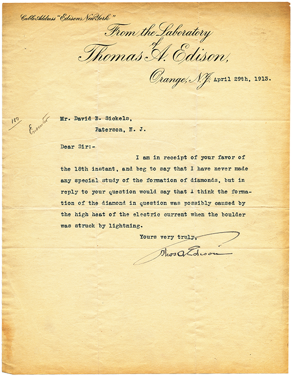 Edison letter